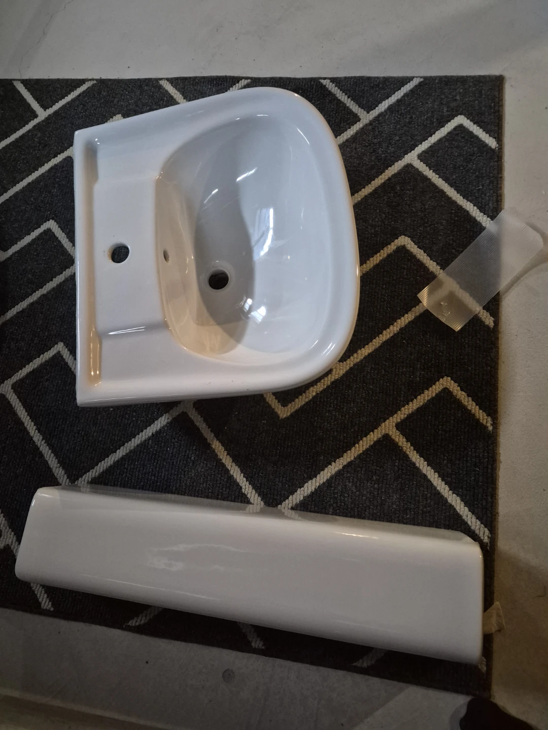White Pedestal Sink