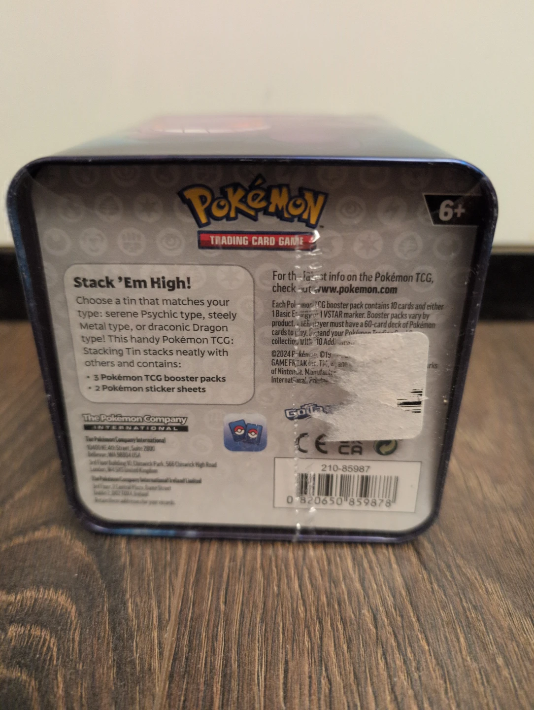 Sealed Pokémon TCG Stackable tin - photo 3