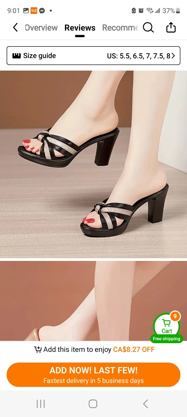 New Women's Black Heeled Mules with Bow Detail - photo 2