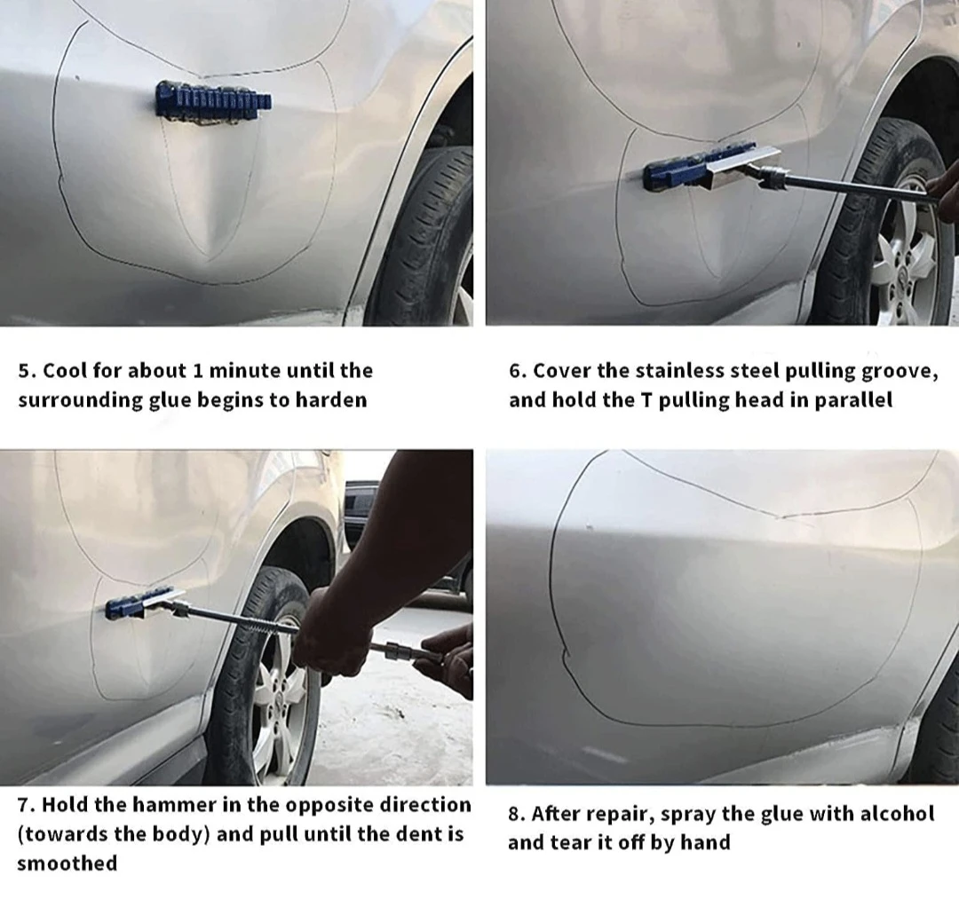 Dent Puller Kit with Dent Lifter, Bridge Puller, Slide - photo 4