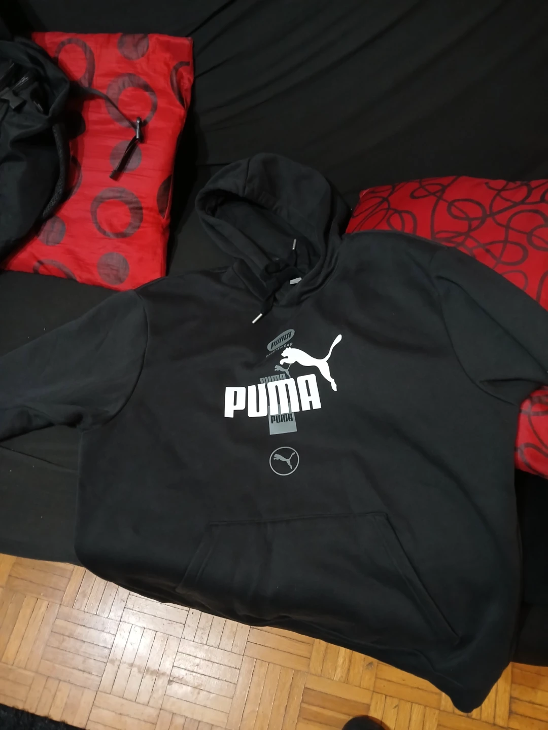 Puma Black Hoodie Sweatshirt Size L - photo 5