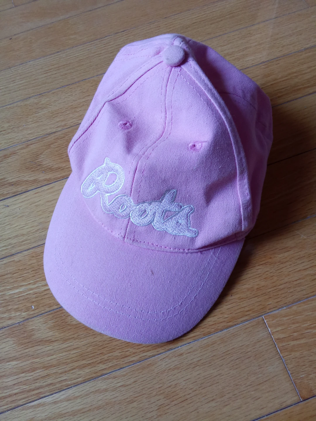 Roots Baby Pink Cotton Baseball Cap - 4-5 Years