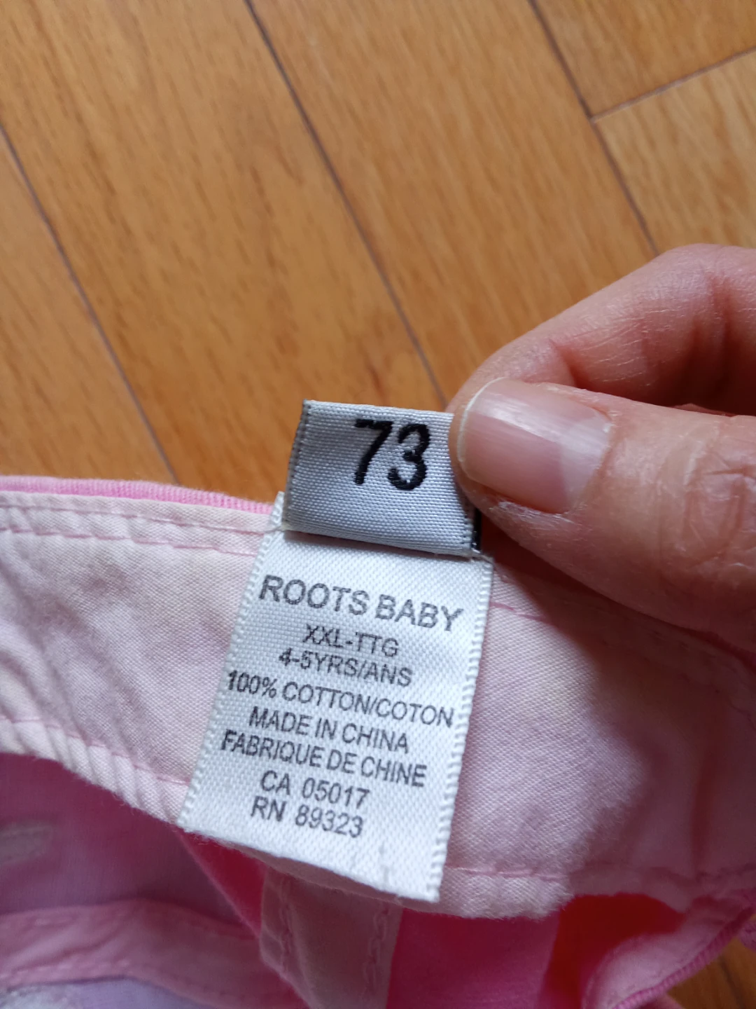 Roots Baby Pink Cotton Baseball Cap - 4-5 Years - photo 3