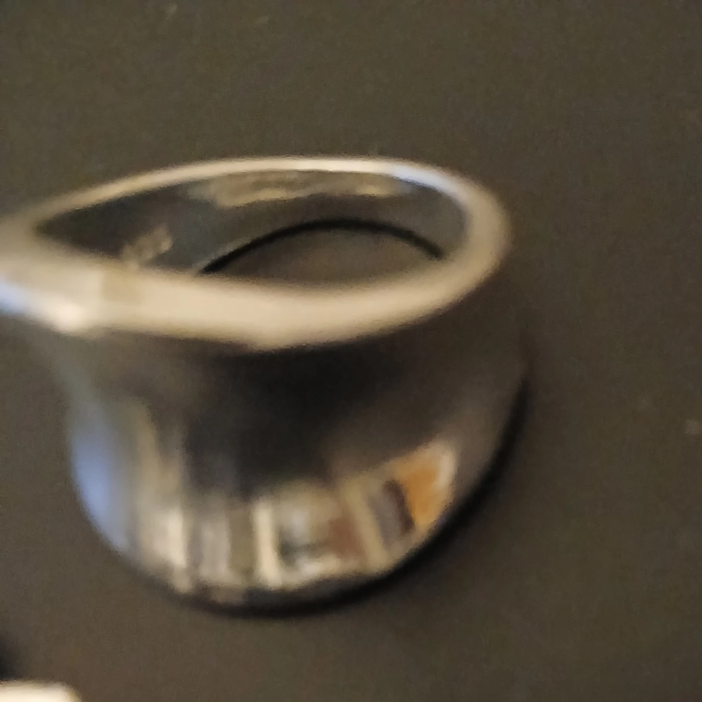 Silver Tone Twisted Hoop Earrings and Band Ring Set - photo 2