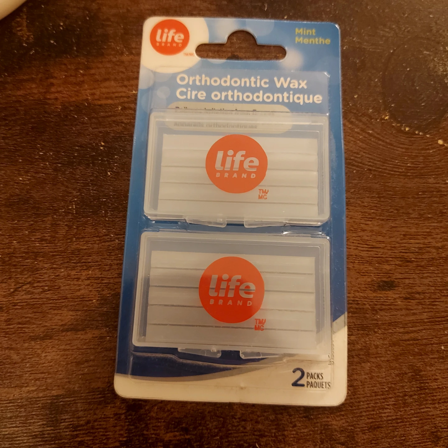 Life Brand Orthodontic Wax Mint 2 Packs