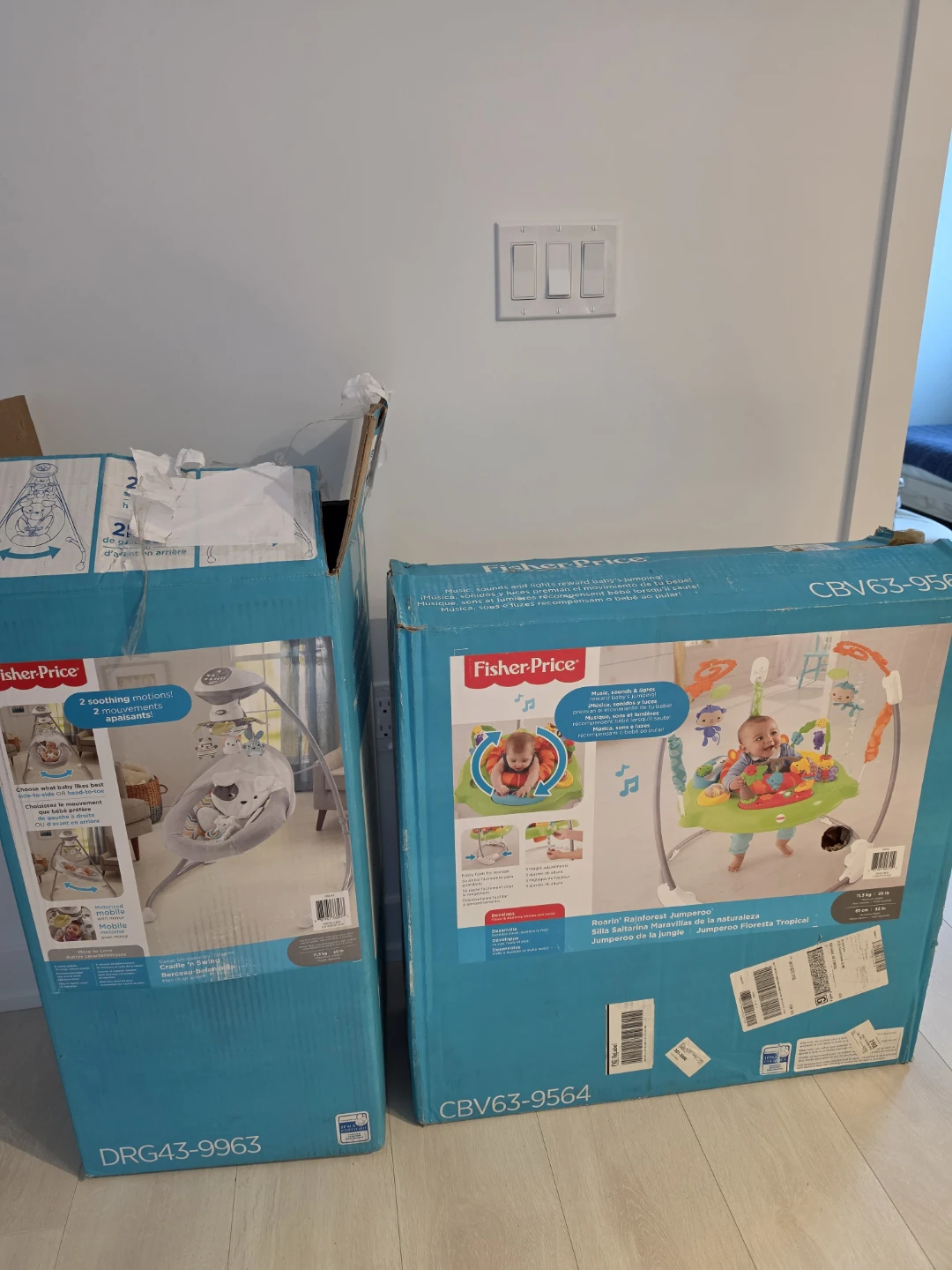 Fisher-Price Cradle 'n Swing and Roarin' Rainforest Jumperoo