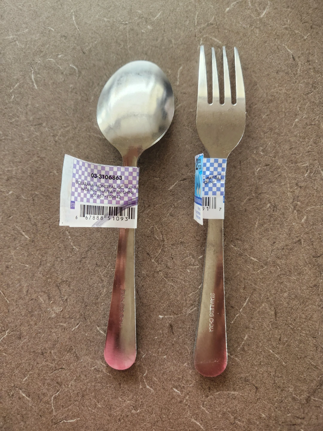 🥕 Stainless Steel Spoon and Fork Set - 2 PC's each - photo 2