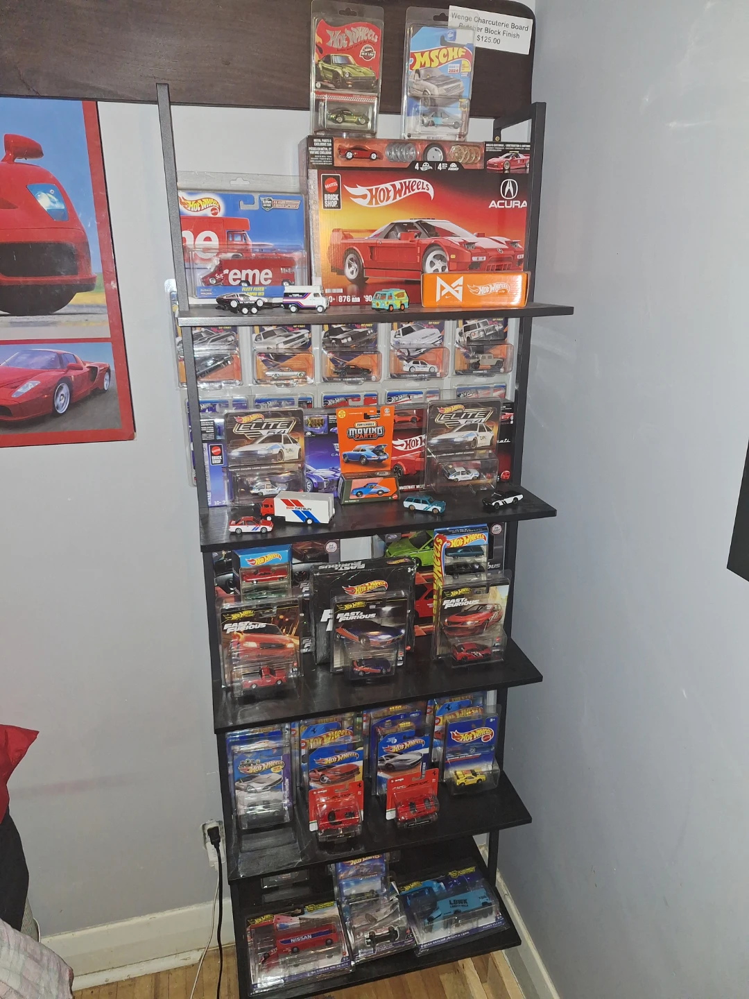 Hot Wheels & Matchbox and 1/1 exotic wood peices.