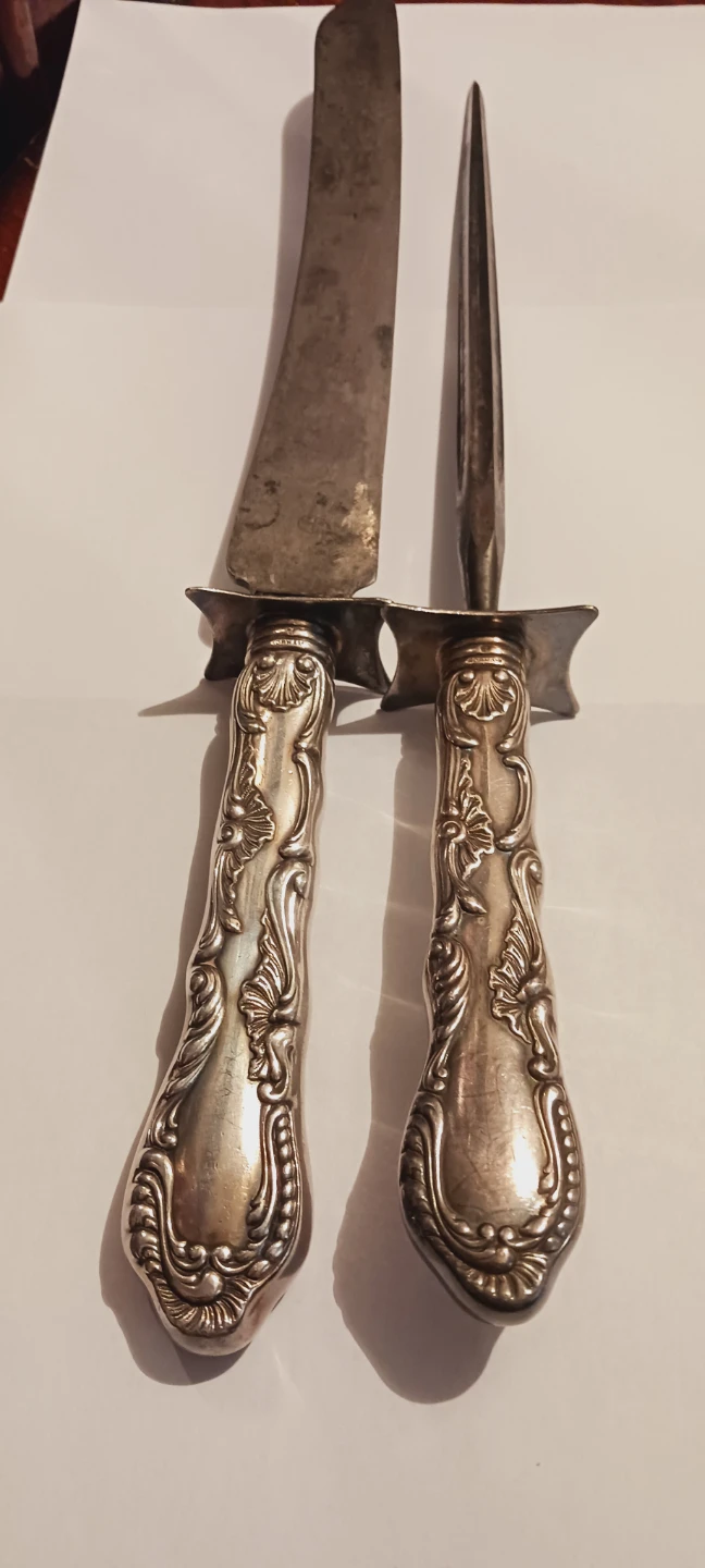 Antique Gorham Sterling Silver Antique Roast Set. 15" - photo 2