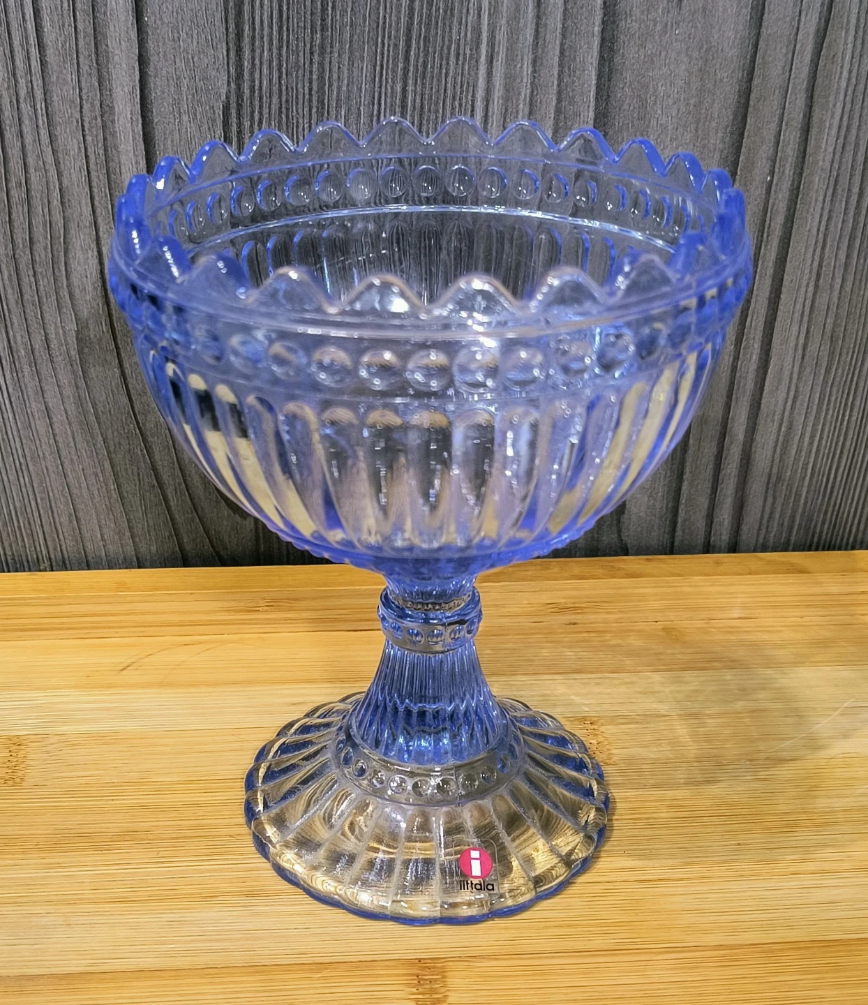 Iittala Marimekko Blue Glass Mariskooli Bowl (15.5cm)