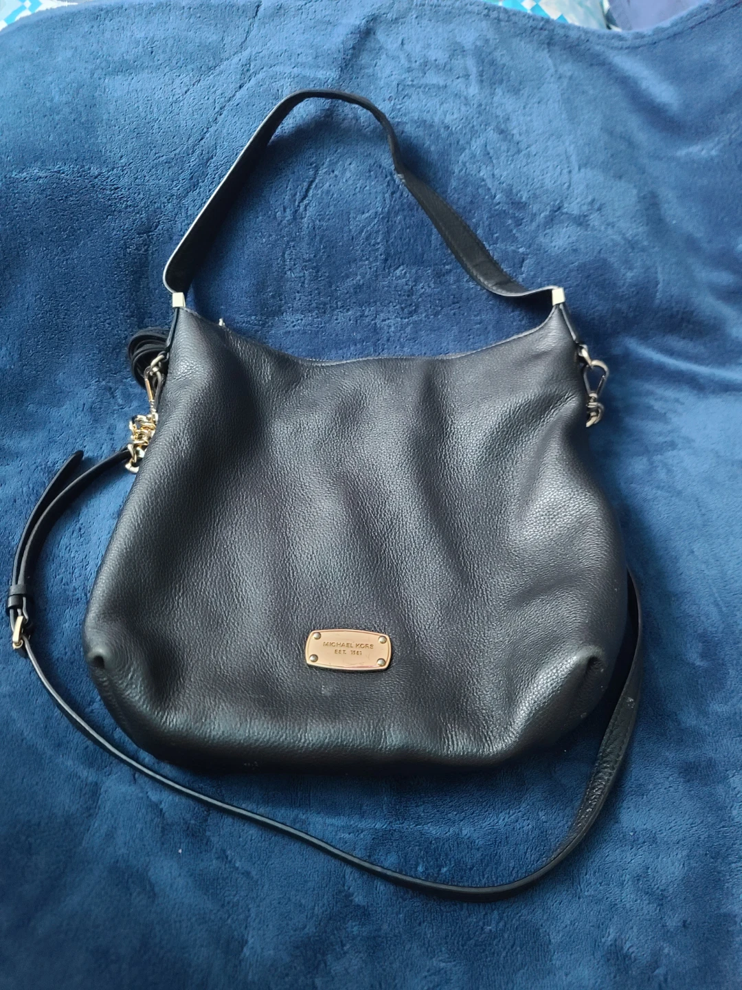 Michael Kors Black Leather Shoulder Bag