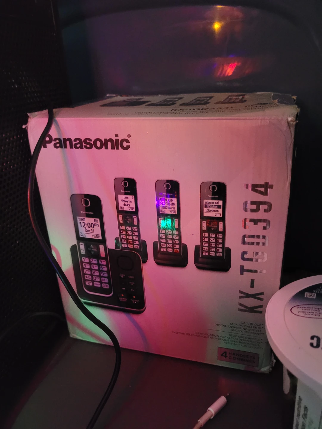 Panasonic KX-TGD394 Cordless Phone System with 4 Handsets