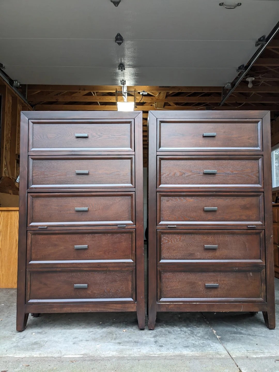 Pair of Tallboys in Rich Walnut