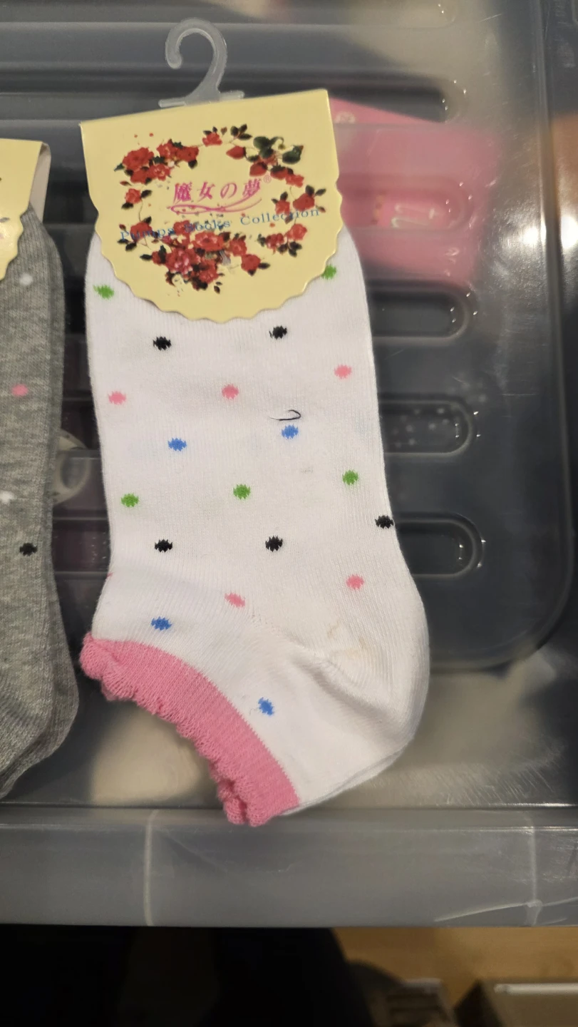 Womens Ankle Socks with Polka Dots - Size 23-25cm - photo 2