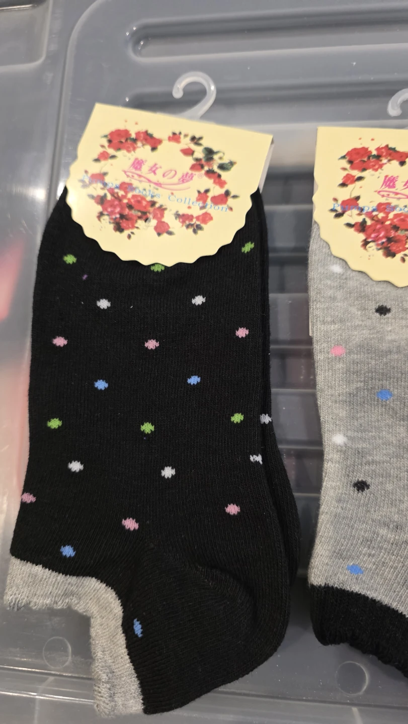 Womens Ankle Socks with Polka Dots - Size 23-25cm - photo 4