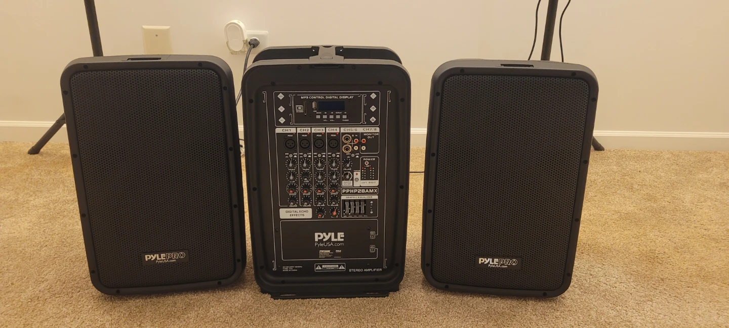 Pyle PA Speaker DJ Mixer Bundle - photo 4