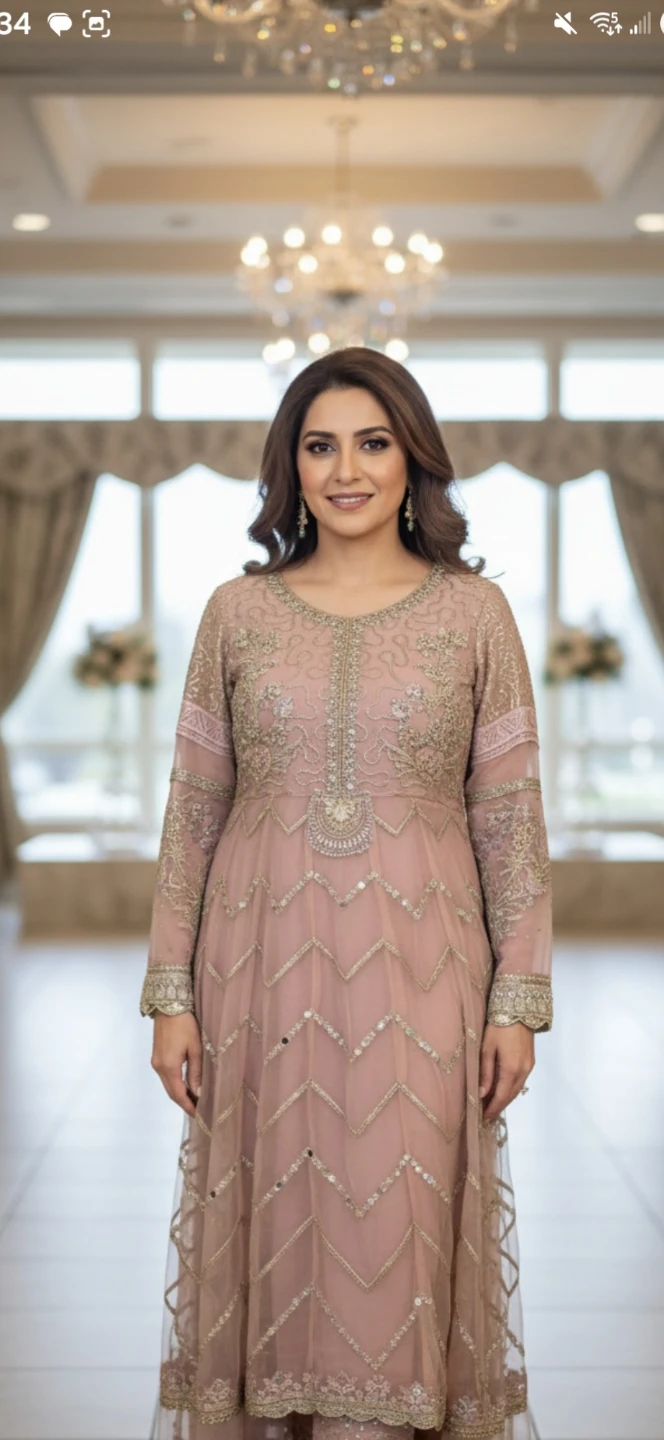 Heavy Embellished Kameez Shalwar Set - photo 5
