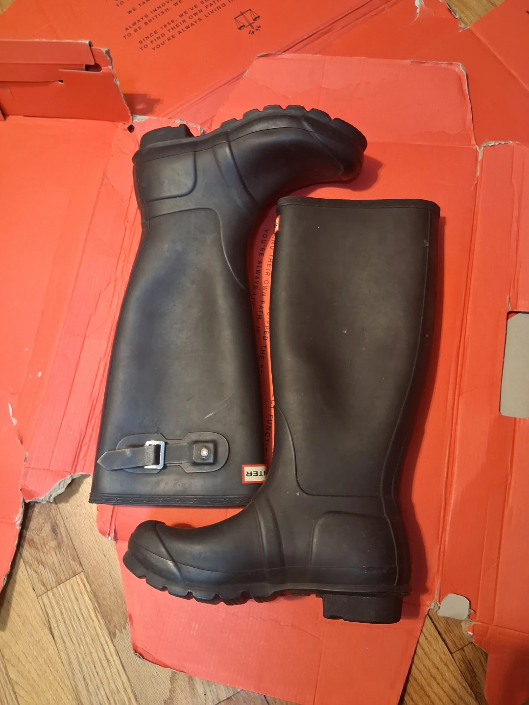 Hunter Women's Original Tall Rubber Boots Black Size 6M/7F - photo 3
