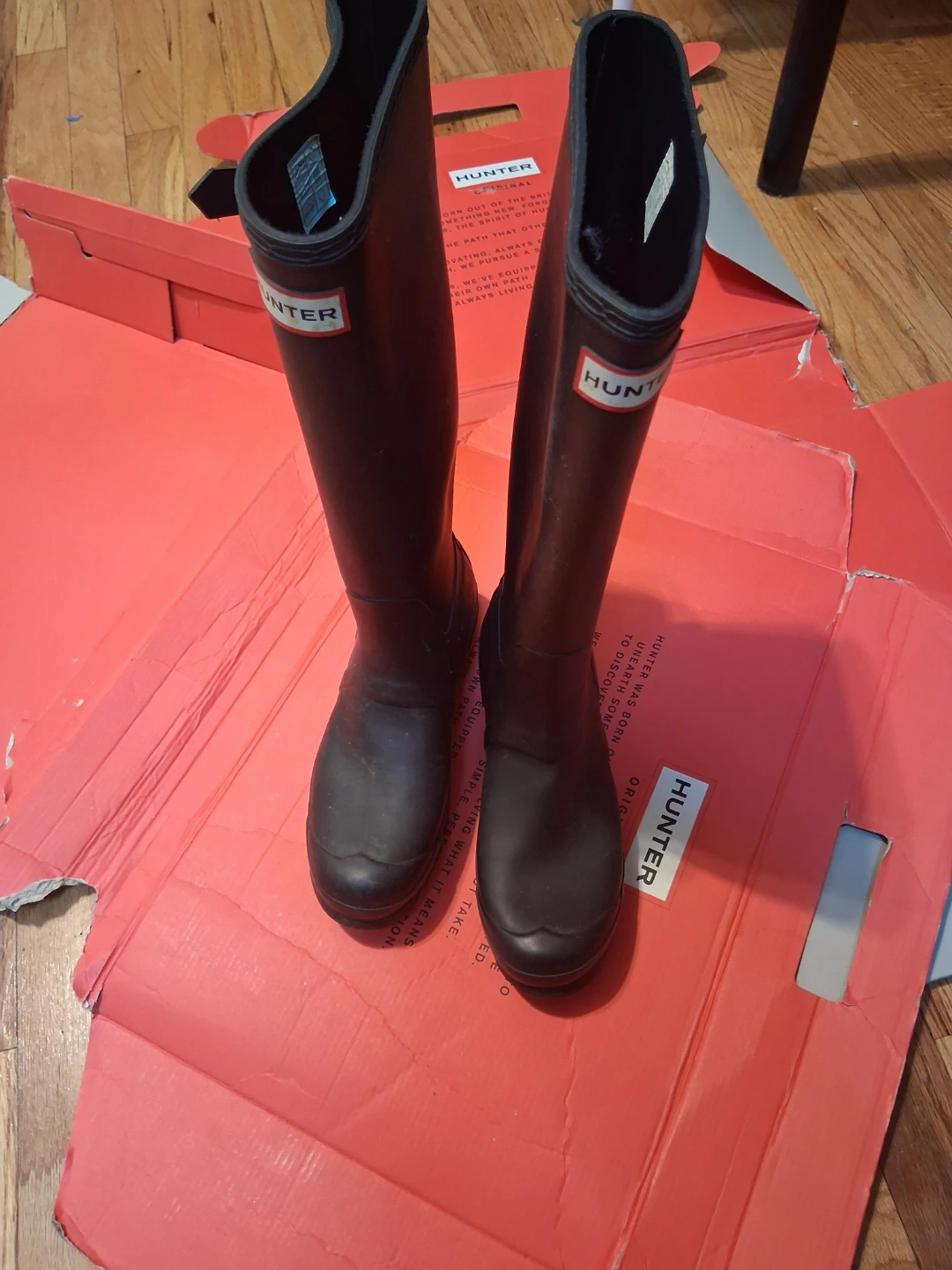 Hunter Women's Original Tall Rubber Boots Black Size 6M/7F - photo 4