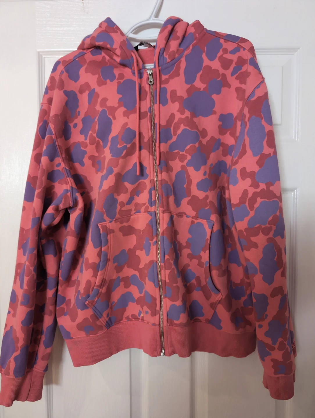 Lckr Camo Zip-Up Hoodie L