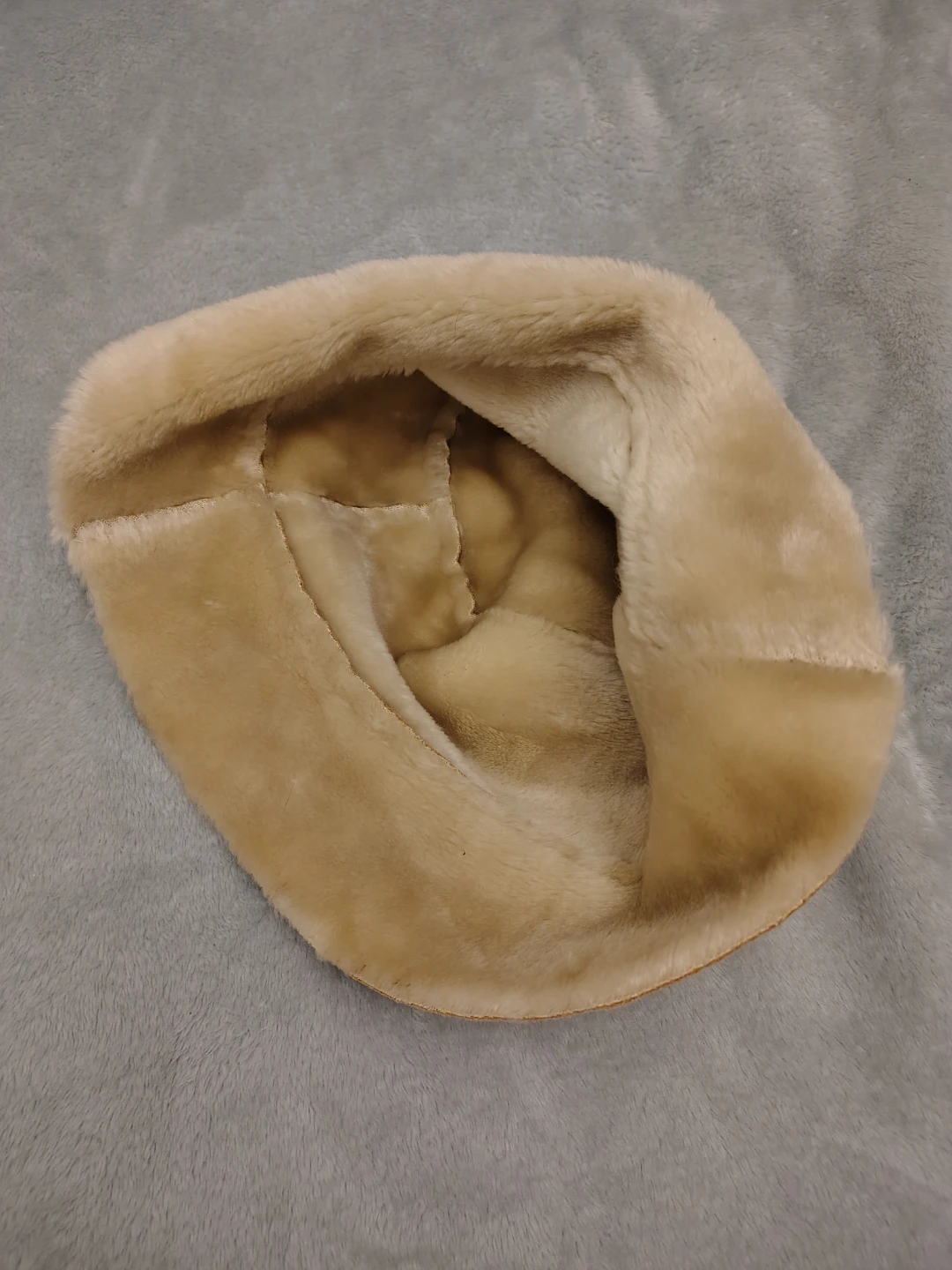 Brown Suede and Shearling Trim Bucket Hat - photo 3