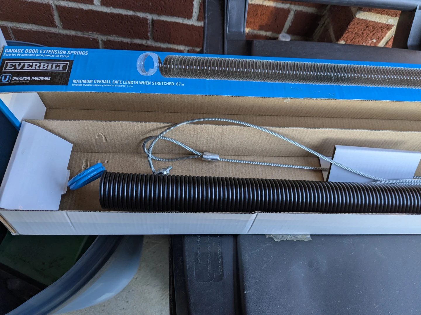 Everbilt 140 lb Garage Door Extension Springs - 67 in. Stretched - photo 5