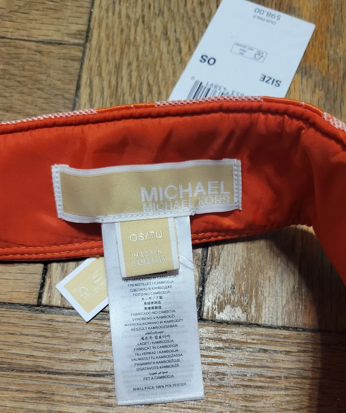 Michael Kors Orange MK Logo Visor OS - photo 2