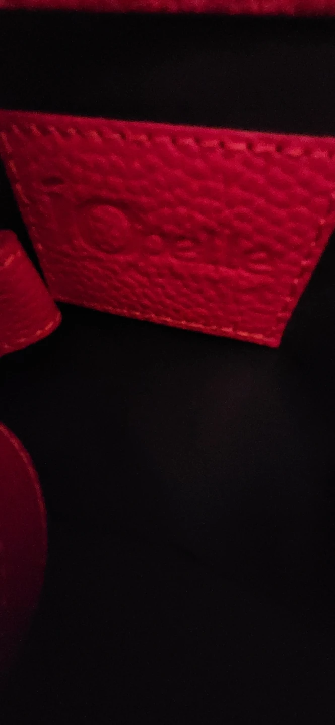 Red Leather Skull Tote Bag - photo 3