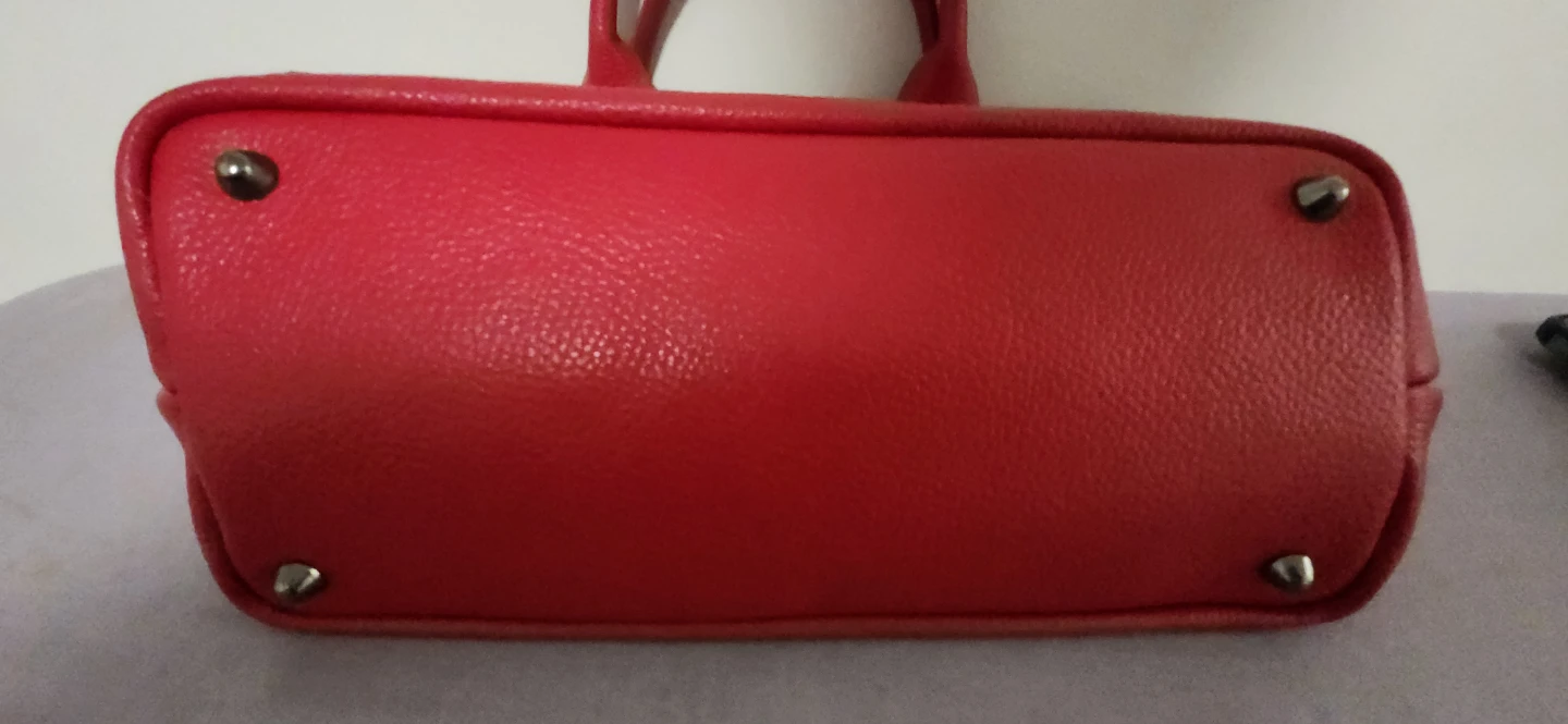 Red Leather Skull Tote Bag - photo 4