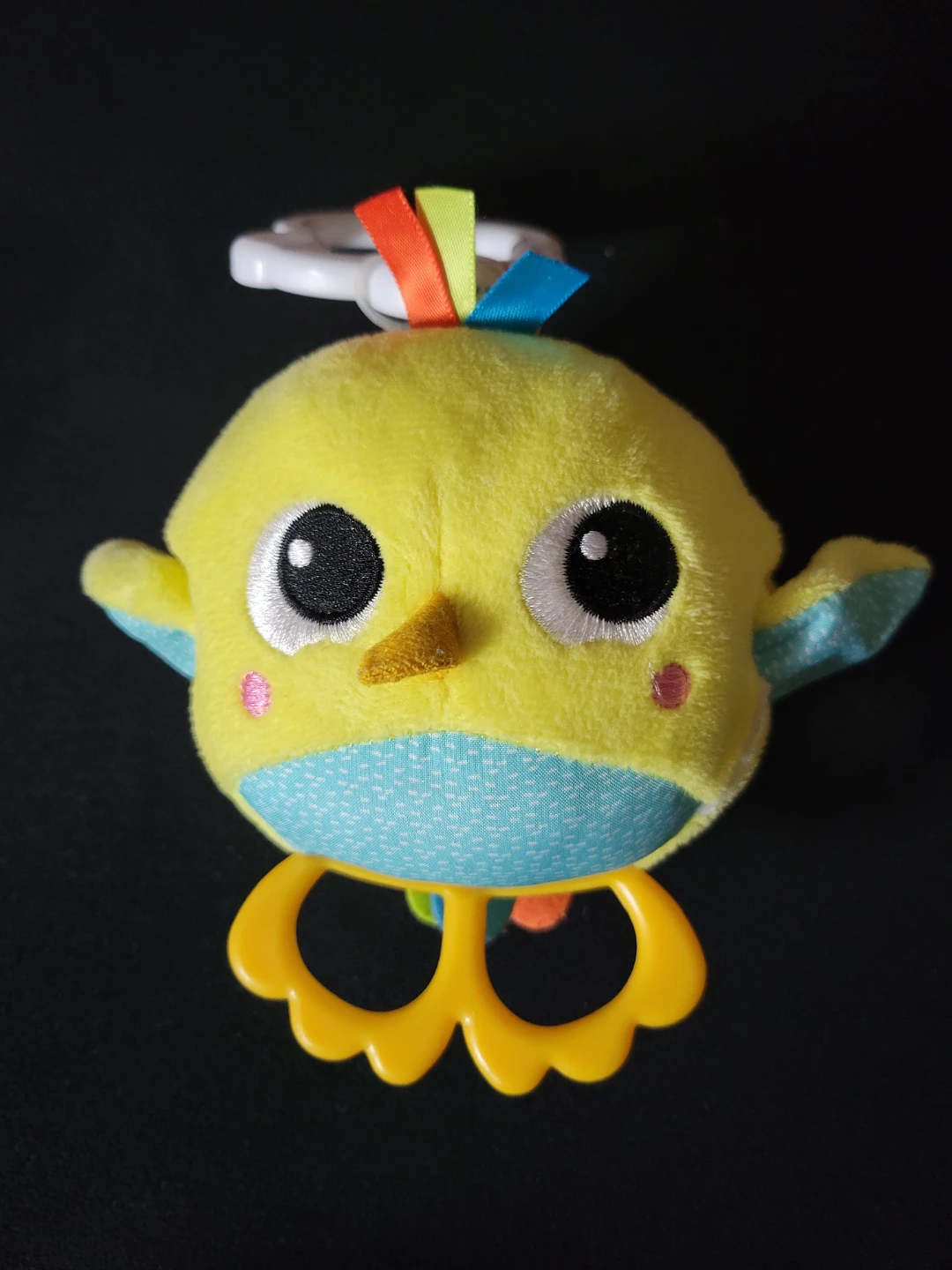 Yellow Plush Bird Toy with Ring 🧡