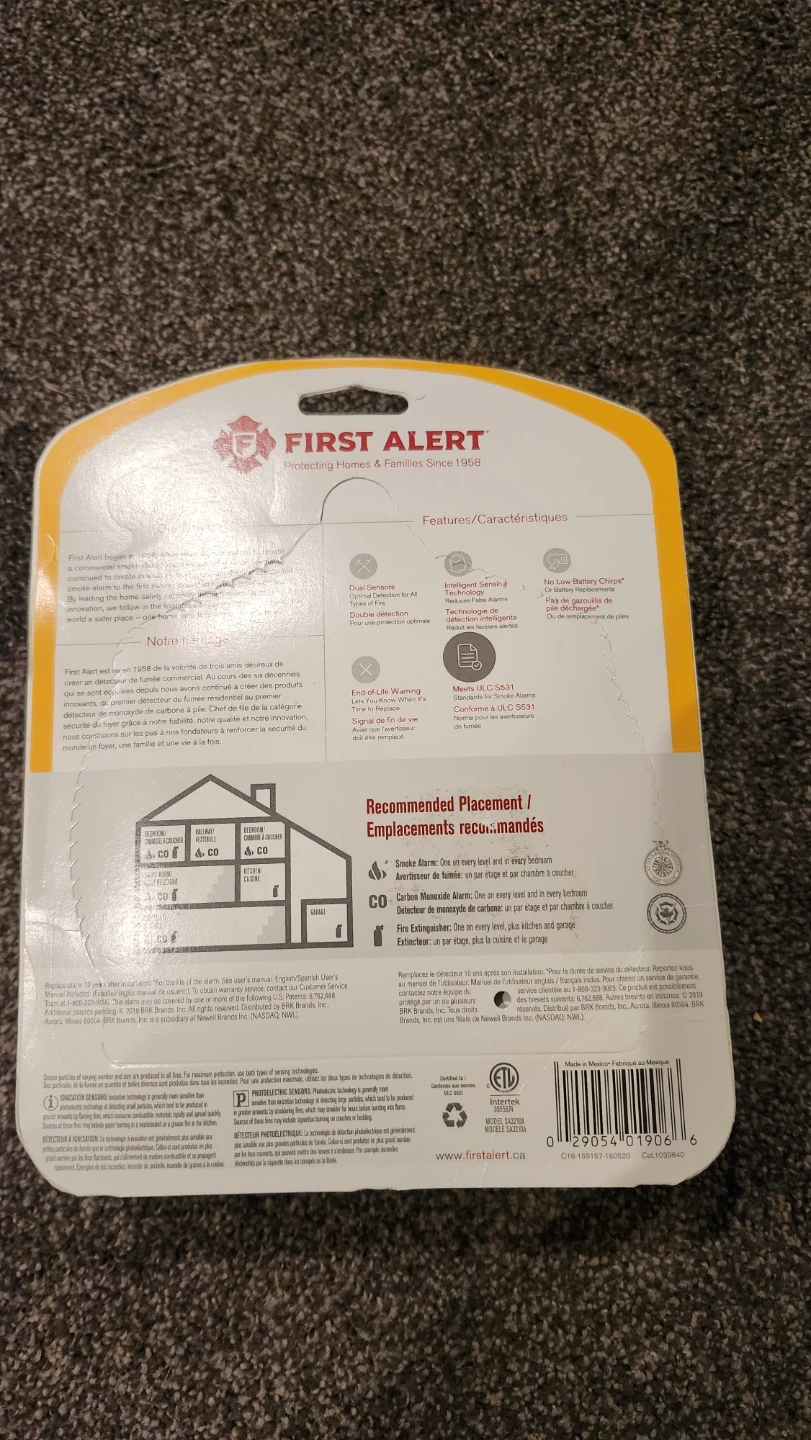 First Alert Smoke Alarm - photo 2