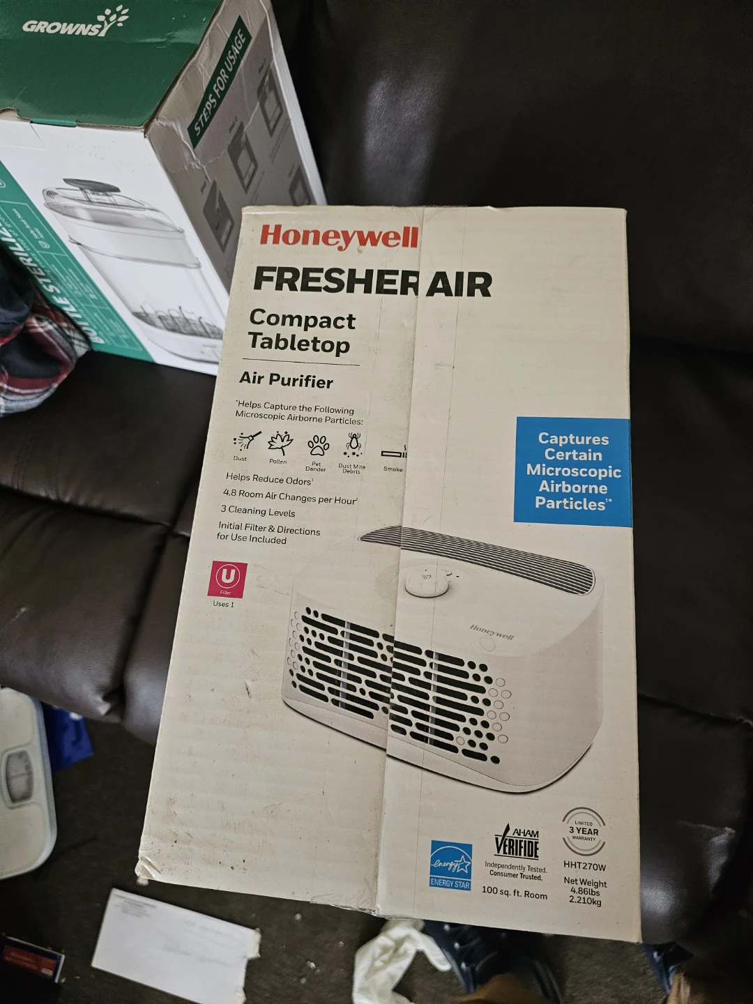 Honeywell HHT270W Fresher Air Compact Tabletop Air Purifier - photo 2