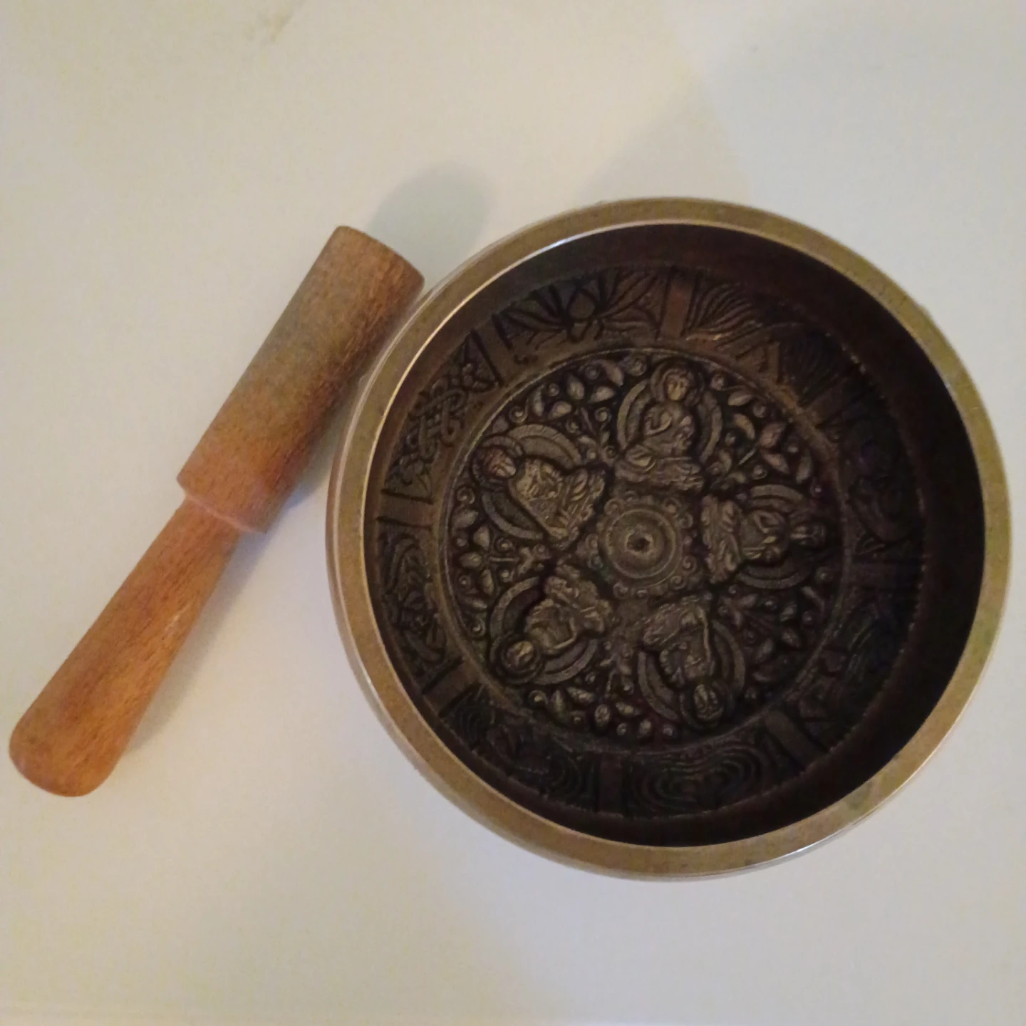 Tibetan Singing Bowl with Wooden Mallet