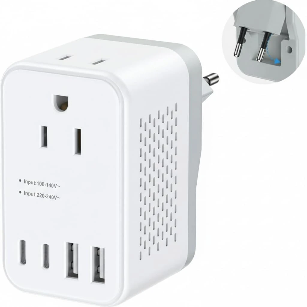 Travel Adapter 220V to 110V Voltage Converter New in Box