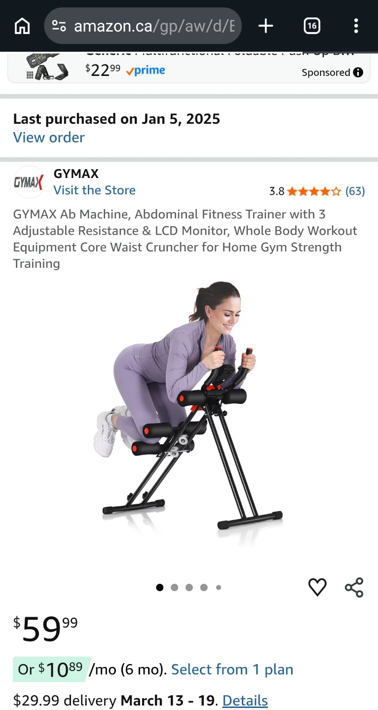 GYMAX Ab Machine Fitness Trainer - photo 2