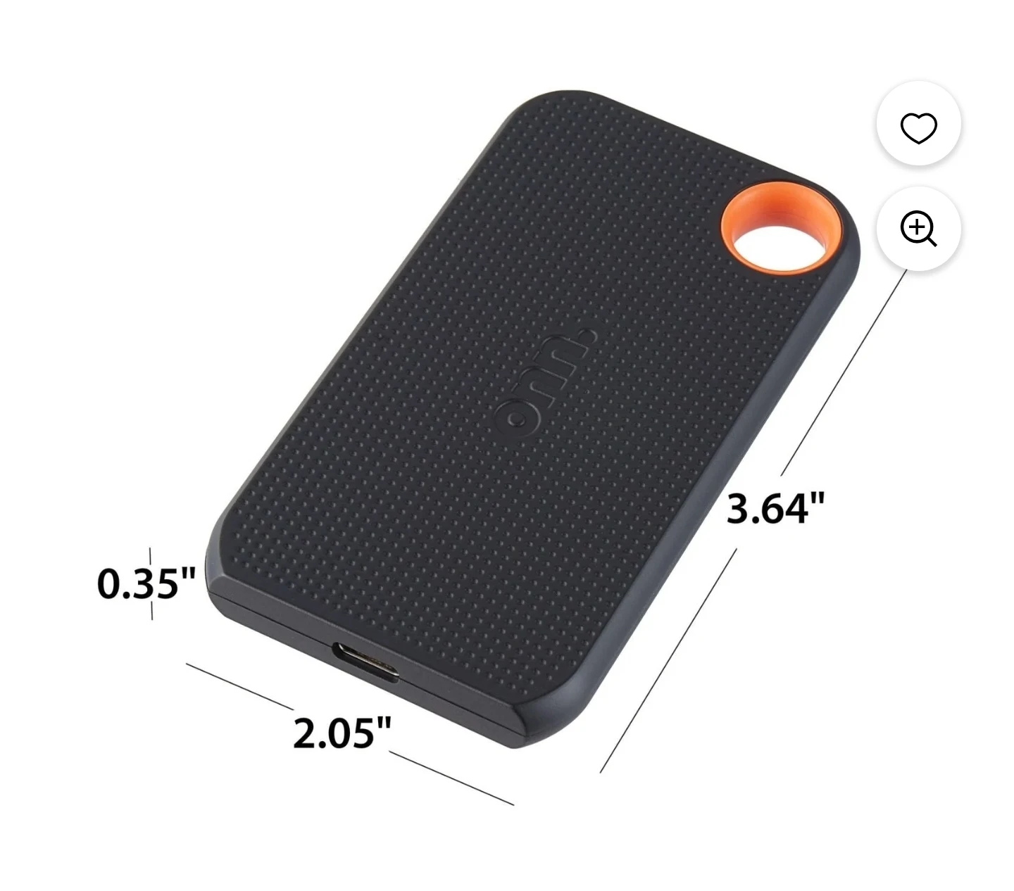 onn. 500 GB Ultra-Fast Portable Solid-State Drive - photo 2