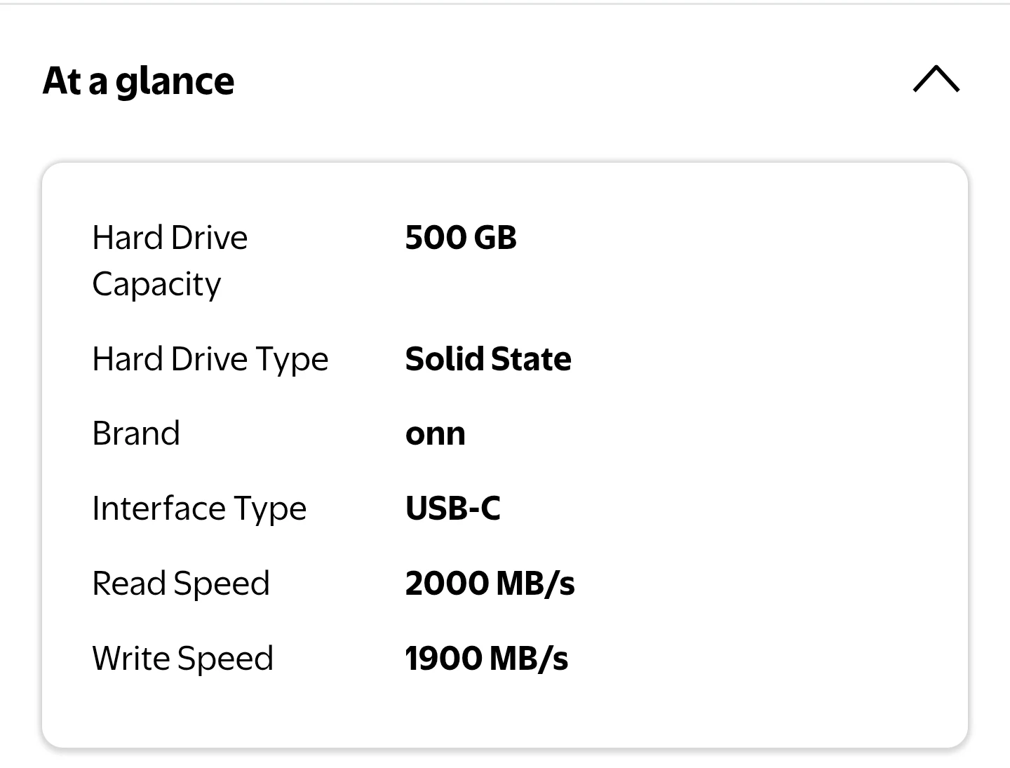 onn. 500 GB Ultra-Fast Portable Solid-State Drive - photo 3