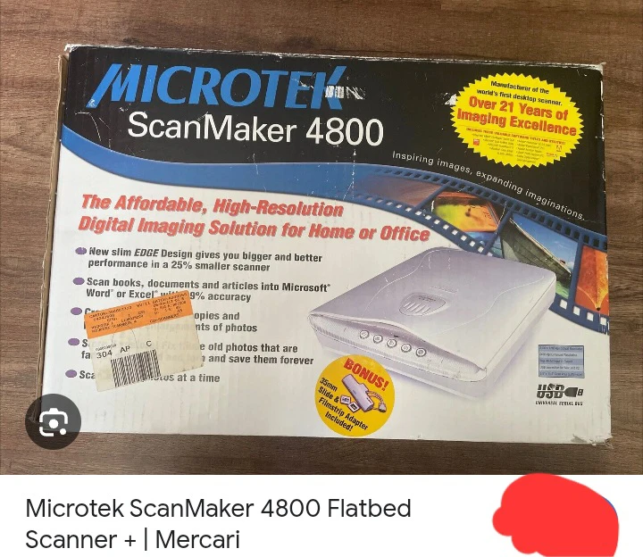 Microtek ScanMaker 4800 Flatbed Scanner