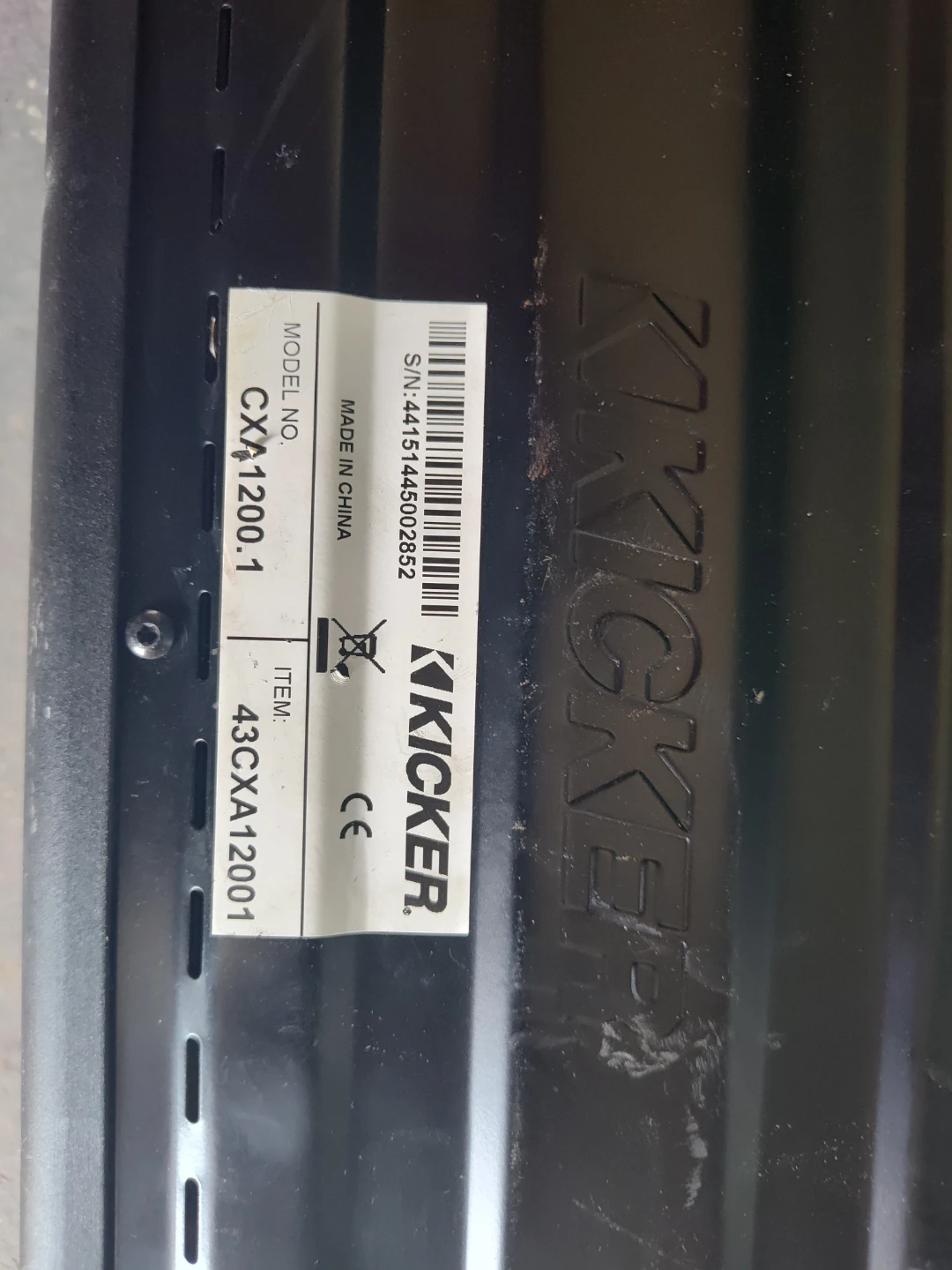 Kicker CXA1200.1 Mono Amplifier