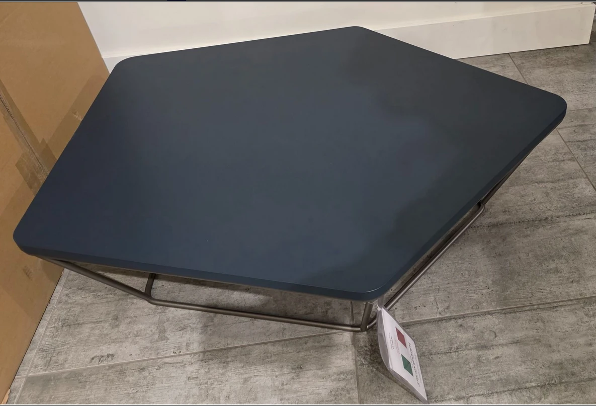 Natuzzi Italia Chocolate Dark Grey Diamond Shaped Coffee Table - photo 2