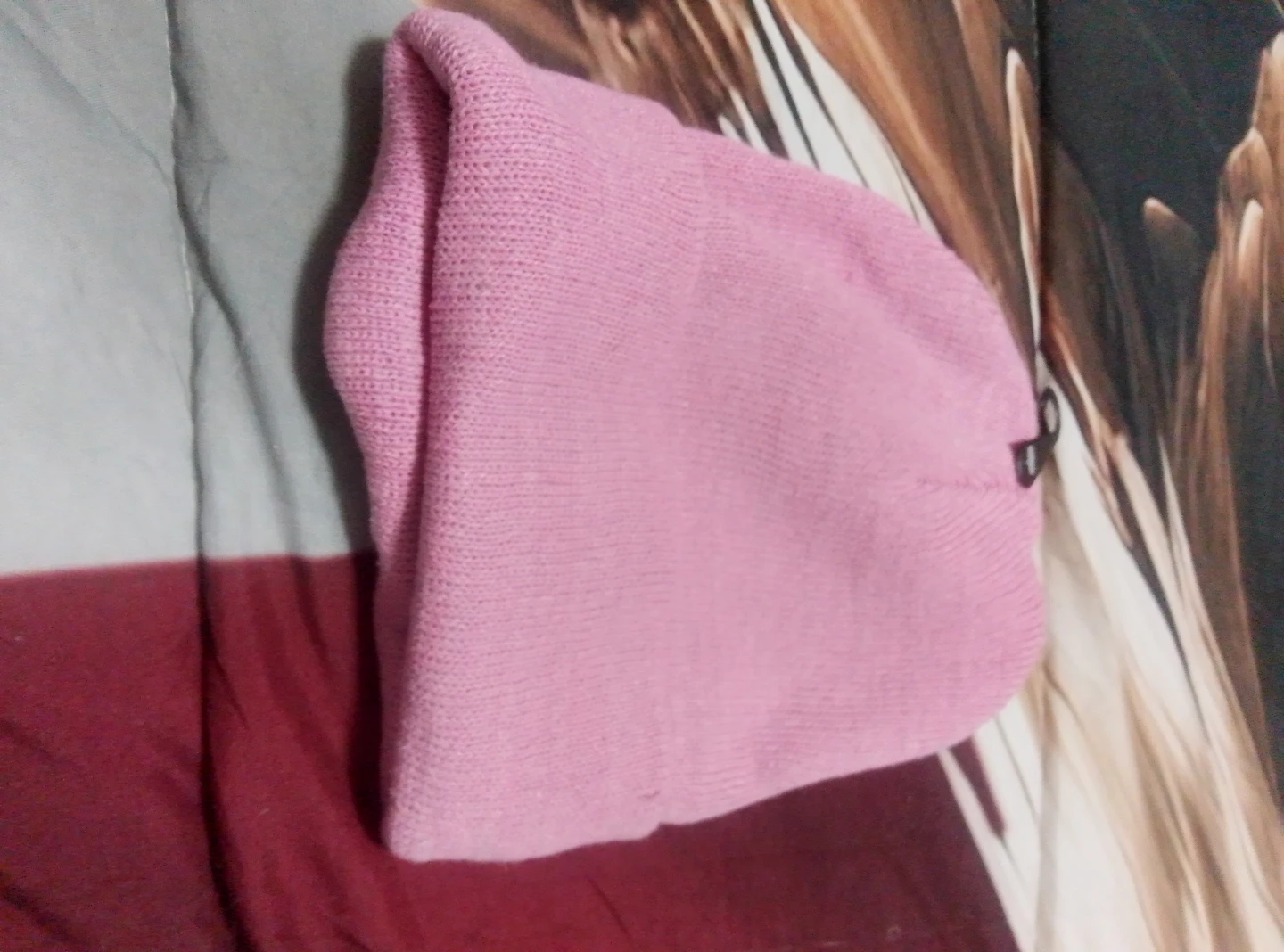 Pink Knit Beanie
