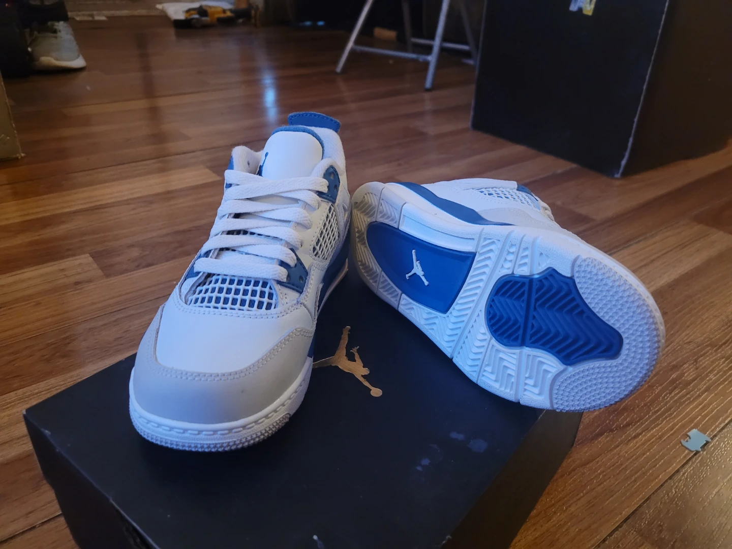 Children's Nike Air Jordan 4 White/Blue