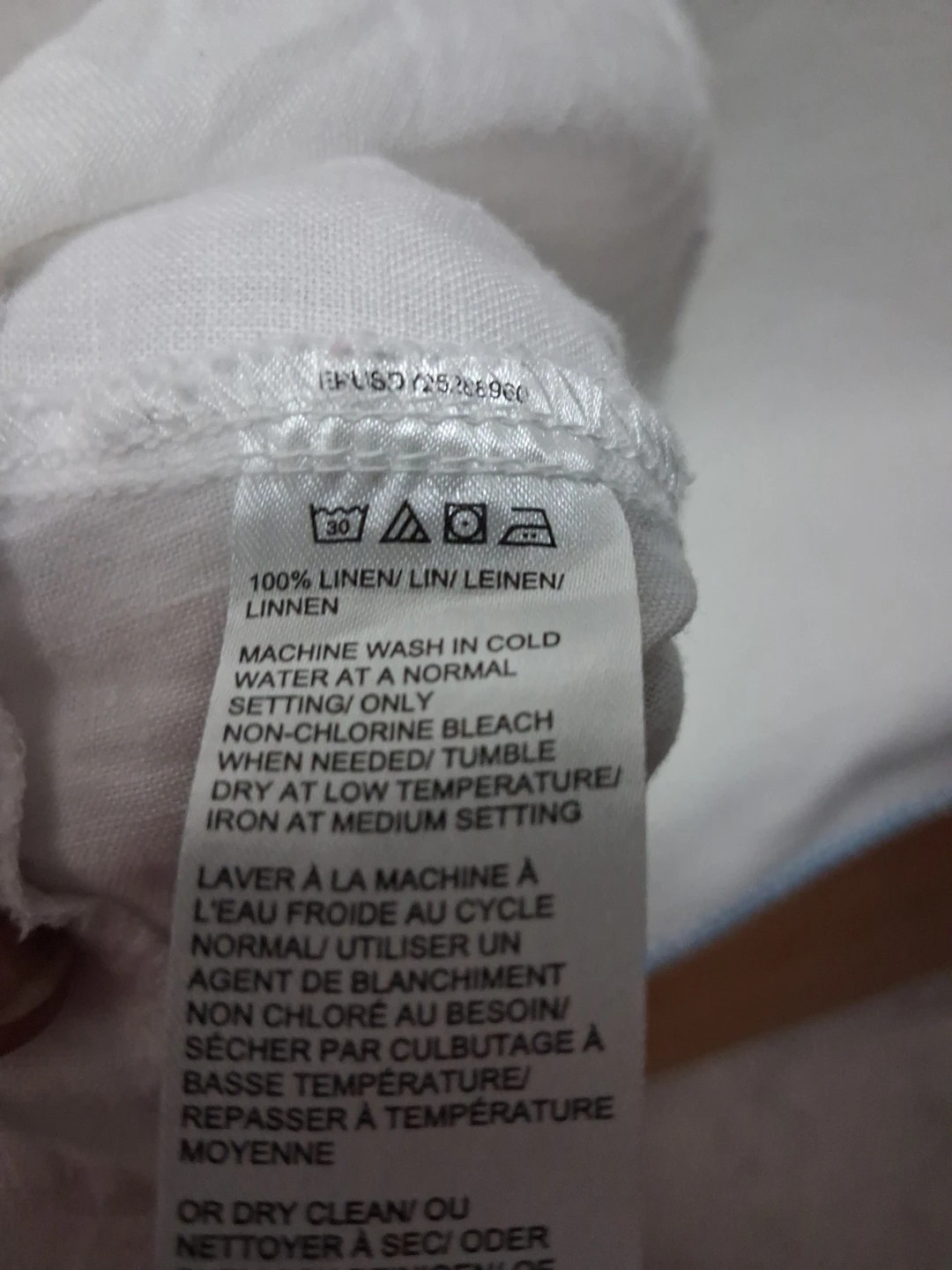 Lord & Taylor Woman White 100% Linen Blend Tunic Top - photo 3