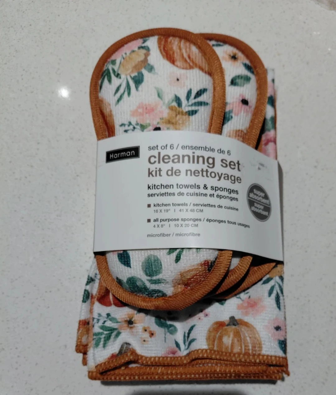 Harman 6pc Cleaning Set - Kitchen Towels & Sponges