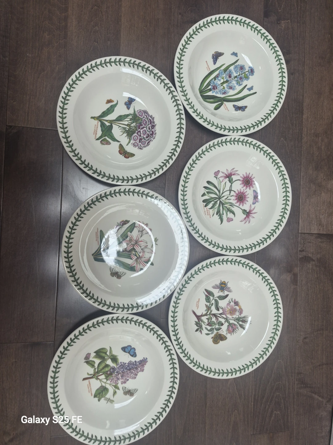 6 Botanics Collection Plates by Portmeirion