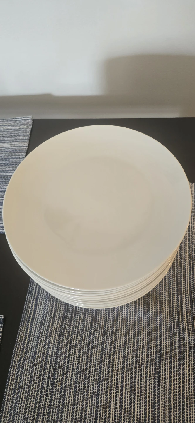 White Dinner Plates (Set of 12)