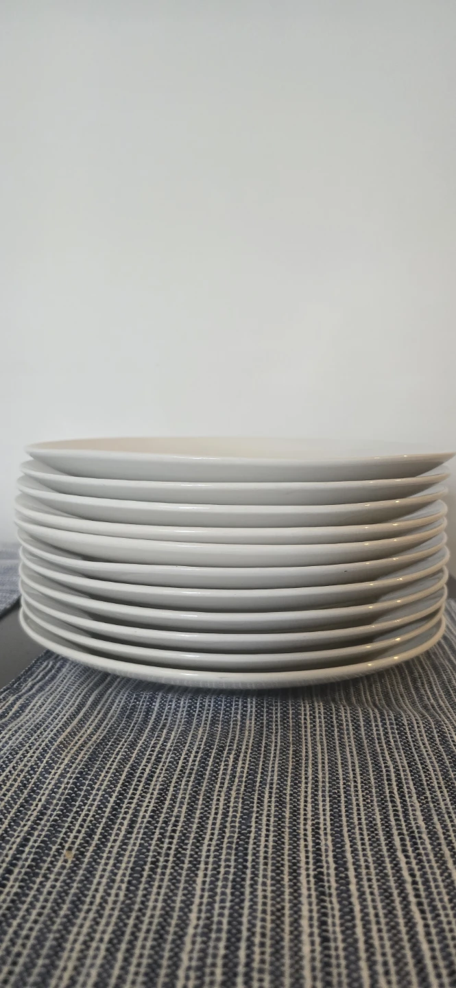 White Dinner Plates (Set of 12) - photo 2