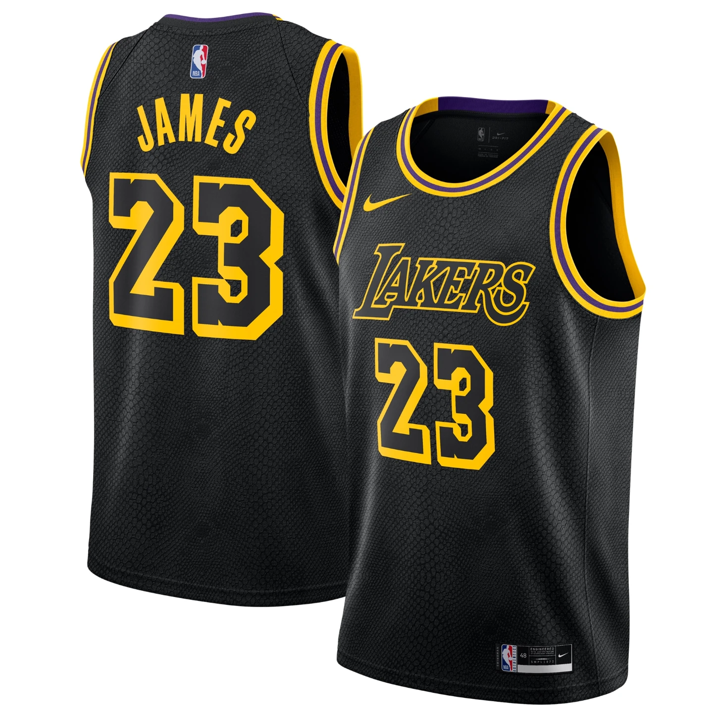 Nike LeBron James Los Angeles Lakers NBA Jersey