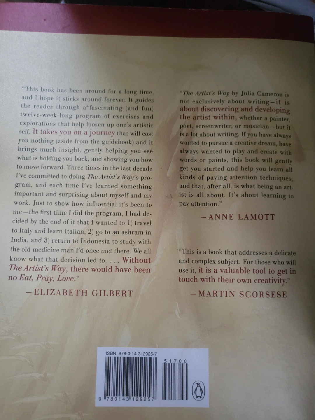 The Artist's Way: A Spiritual Path to Higher Creativity
