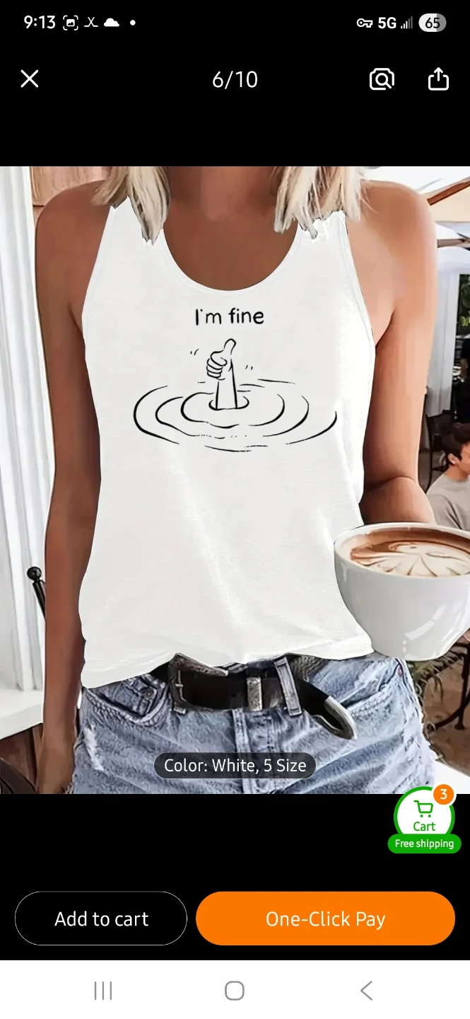 NEW "I'm Fine" Tank Top 👍 - photo 5